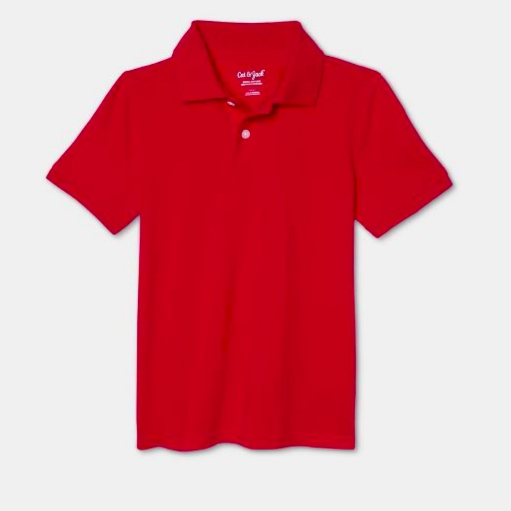 Cat & Jack Boys Polo Shirt in Red XL